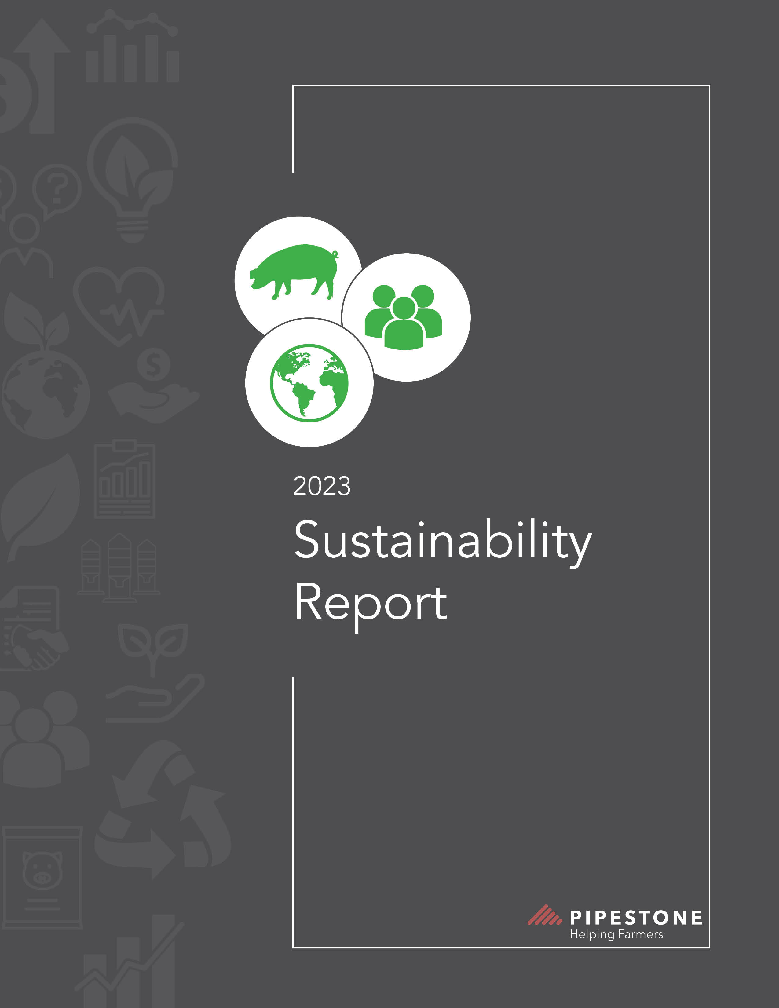 Sustainability Report Template Cover Pipestone